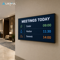 Affichage LED horizontal P1.86 pour réunions, idéal pour les hôtels d'affaires et les salles de conférence, à faible réflexion, installation fixe