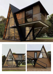 Mới mô-đun nhà hiện đại sang trọng di động nhà prefab Kết Cấu Thép biệt thự lắp ráp nhanh chóng thiết kế hiện đại tam giác khách sạn căn hộ - Product Image 5