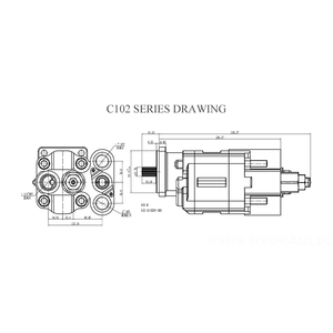 C102ปั๊มไฮดรอลิกเกรดมอเตอร์140ก. อะไหล่สำหรับการก่อสร้างถนนและบำรุงรักษา - Product Image 5