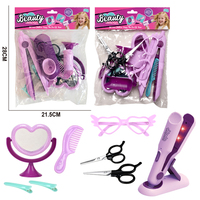Kit de coiffure simulé en plastique Baohan (comprend un fer à lisser et un miroir de maquillage, ensemble de 10 pièces)
