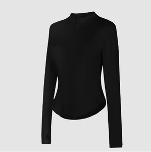 2026 6 Colors <strong>Women</strong> Adult Dance Yoga <strong>Clothes</strong> Zipper Jacket <strong>Women's</strong> Slim-fit Vertical Collar Waist Fitness Ballet Dance Top - Product Image 1