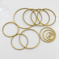 Anneaux en cuivre faits main DIY, grands anneaux tubulaires, anneaux coupés, anneaux sans soudure en fil carré pour la fabrication de bijoux en gros, personnalisables OEM