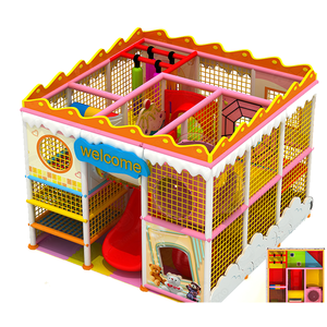 Aire de jeux intérieure commerciale avec des jeux d'escalade souples et une piscine à balles en plastique pour les centres pour enfants - Product Image 2