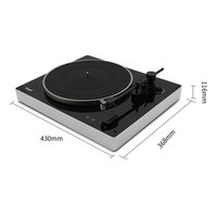 Plateau tournant à dents bleues, 1 pièce, avec transmetteur USB 1200 et lecteur professionnel pour enregistrement dj