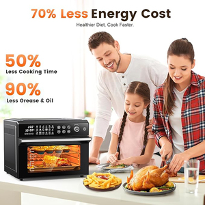 Four à convection de comptoir 30L 1800W à circulation d'air chaud, compatible OEM, pour pizzas, gâteaux, biscuits, poulet, avec 4 fonctions - Product Image 4