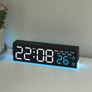 Casual Seat Hanging Dual-purpose Living Room <b>Clock</b> Large Font <b>Digital</b> <b>Clock</b> Multiple Sets of Alarm <b>Clocks</b> Multi-function - Product Image 4