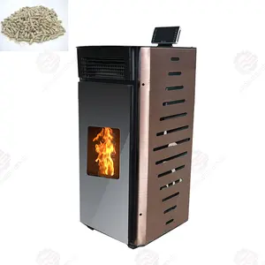 购买便宜的自动无烟饲料木材燃烧颗粒炉壁炉水力生物质室内加热炉出售便宜