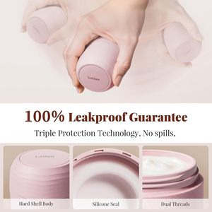 Juego <span class=keywords><strong>de</strong></span> recipientes <span class=keywords><strong>de</strong></span> viaje para artículos <span class=keywords><strong>de</strong></span> aseo - 6 recipientes <span class=keywords><strong>de</strong></span> viaje a prueba <span class=keywords><strong>de</strong></span> fugas con bolsa <span class=keywords><strong>de</strong></span> transporte, recipientes <span class=keywords><strong>de</strong></span> doble pared con carcasa rígida <span class=keywords><strong>de</strong></span> PLA - Rosa - Product Image 3