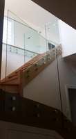 Support de fixation en acier inoxydable 316 pour balustrade en verre sans cadre pour balcon et escalier