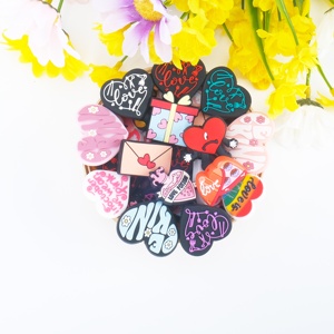 XZZTECH vente en gros de perles focales en silicone personnalisées perles de boulier pour la Saint-Valentin perles de dentition en vrac pour la fabrication de bijoux - Product Image 3