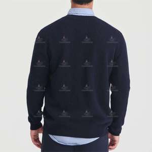Fornitore OEM di <span class=keywords><strong>Cardigan</strong></span> in Cashmere 100% Mongolo di Alta Qualità, Anti-Pilling, 12GG, Vestibilità <span class=keywords><strong>Slim</strong></span> per Uomo - Product Image 4
