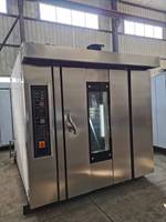 Four à pâtisserie rotatif commercial en acier inoxydable, grande capacité, 16/32/64 plateaux, électrique/gaz |   OEM/ODM