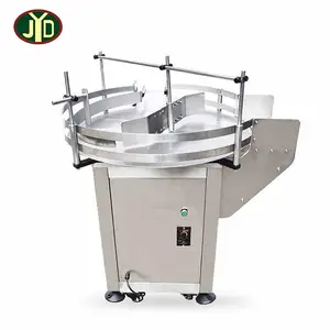 JYD ผู้ผลิตกึ่งอัตโนมัติโรตารี่แก้วพลาสติกรอบ Unscrambler ขวด Turntable เครื่องขวด Pet Feeder CE ได้รับการอนุมัติ