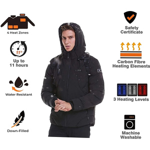 Người Đàn Ông Phụ Nữ Nước Nóng Áo Khoác 4 Khu Duy Nhất Và Kép Điều Khiển USB Nước Nóng Áo Khoác Phụ Nữ Có Thể Giặt Thông Minh Nước Nóng Quần Áo Độn Cộng Với Kích Thước - Product Image 4