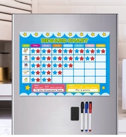 Tableau de récompense des meilleures ventes Tableau blanc pour enfants en PET Tableau de récompense pour enfants avec aimants effaçables à sec et liste de tâches