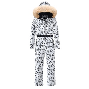 2025 femmes mince une pièce <span class=keywords><strong>Ski</strong></span> costume hiver extérieur coupe-vent imperméable avec fermeture à glissière deux planches équipement <span class=keywords><strong>de</strong></span> <span class=keywords><strong>ski</strong></span> - Product Image 1