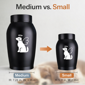 Metalen urn voor hondenas, veilige deksel, gedenkurn voor katten en honden - Product Image 6