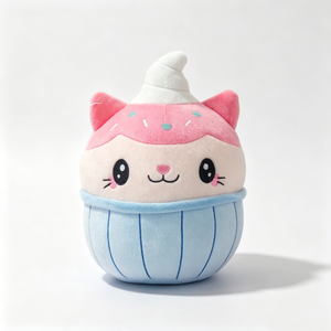 Customized <b>Cat</b> <b>plush</b> with sprinkles and whipped cream,Round ice cream <b>cat</b> stuffed animal,Squishy cupcake <b>plush</b> - Product Image 5