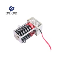 Compteur à moteur pas à pas à double écran antimagnétique avec 6+1 roues pour compteur d'énergie électrique HOVER HMJDQ01