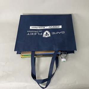 Sac Non Tissé Pliable Zip Ultrasonique Non Tissé T-Shirt Sac Européen Rpet Non Tissé Tote Shopping Bag - Product Image 4