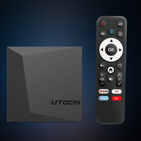 TV Box 4K Android 14.0, Reproductor Multimedia Inteligente, Utocin WF TX99 RK3539 2GB 16GB WiFi6, Dongle de TV Certificado por YouTube, BT 5.4