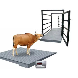 Balances de pesage pour bétail en acier de haute qualité, 5 tonnes, plateforme de pesage électronique industrielle, balances de pesage au sol à vendre - Product Image 1