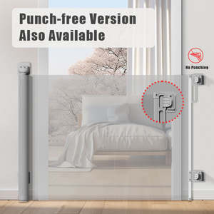 PRODIGY SG025 Barrera Retráctil para Mascotas, Puerta de Malla Extra Ancha, Barreras de Seguridad para Niños Pequeños y Vallas para el Hogar - Product Image 2