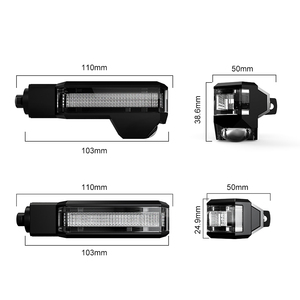 <span class=keywords><strong>Clignotant</strong></span> LED dynamique jaune pour moto, côté gauche et <span class=keywords><strong>droit</strong></span>, avec projection au sol et lumière de conduite blanche - Product Image 3
