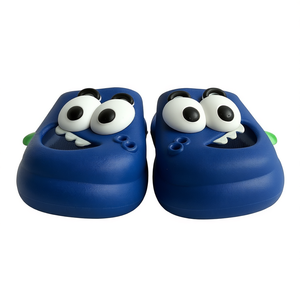 Pantofole blu con personaggi dei cartoni animati per bambini, taglia 18-35, suola antiscivolo in EVA, tomaia in PVC, adatte a tutte le stagioni - Product Image 1