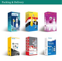 المرحاض دافق الاكسسوارات KJ-511 ، KJ-512 ، KJ-513 ، KJ-514 اثنين قطعة PP عالية الجودة صهريج المرحاض تركيبات