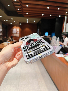 Funda para Teléfono con Diseño Deportivo JDM Skyline, Textura Metálica Plateada, TPU Antichoque, Antihuellas, Protección de Lente, Pintura UV - Product Image 5