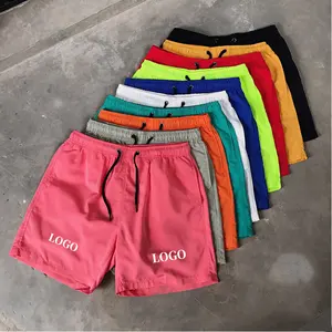 individuelles logo herren gym kurz blanko sport jogger schwimmen strand mann sommer netz kurz sweatshorts hosen für herren kurz schweißen