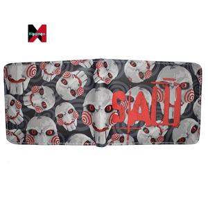 Nueva llegada de la película de dibujos animados <span class=keywords><strong>Saw</strong></span> Monedero corto con bolsillo para monedas - Product Image 3