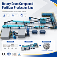 Ligne de production d'engrais composés pour l'urée, le sulfate d'ammonium et le potassium avec granulateur à double rouleau pour granulation à sec