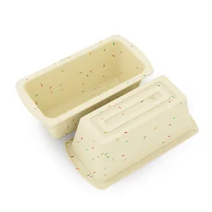 3 paket kolay yayın silikon somun ekmek kutusu ekmek yapışmaz silikon kek kalıpları pişirme için Set