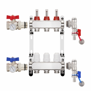 Sistema <span class=keywords><strong>de</strong></span> Calefacción por <span class=keywords><strong>Suelo</strong></span> <span class=keywords><strong>Radiante</strong></span> ZHONGLIANG, <span class=keywords><strong>Colector</strong></span> <span class=keywords><strong>de</strong></span> Latón para Calefacción por <span class=keywords><strong>Suelo</strong></span> <span class=keywords><strong>Radiante</strong></span>, Grupo Mezclador UFH, Paquete <span class=keywords><strong>de</strong></span> Control - Product Image 5