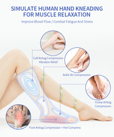 Nouveau Masseur Électrique Vibrant pour Jambes Entières, Machine de Compression d'Air, Masseur pour Jambes et Pieds pour la Circulation et la Relaxation