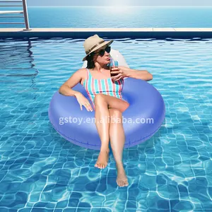 Float Thickened PVC Tanning Pool Lounger Float Water Floating Swim Ring Inflatable Float Mat