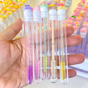 Etiqueta privada, venta al por mayor, maquillaje, belleza, pestañas, Spoolies, cepillo, rímel, varita, tubo, cepillo de pestañas desechable, varita de pestañas de dibujos animados - Product Image 4