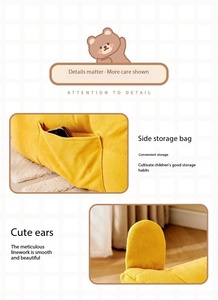 Fauteuil pouf pour enfants avec oreilles, siège en peluche doux pour chambre à coucher, salon, <span class=keywords><strong>salle</strong></span> de jeux - Product Image 5