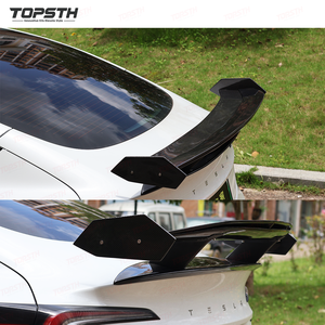 <span class=keywords><strong>Spoiler</strong></span> Posteriore in Fibra di Carbonio Stile Highland GT, Accessorio <span class=keywords><strong>Auto</strong></span> Sostitutivo per Tesla Model 3 2024+, Ala Singola - Product Image 5
