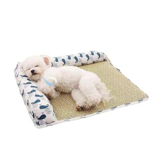 Whale Cooling Dog <b>Mat</b> Rectangle Polyester Fiber Pet Bed Summer Cooling Pad For <b>Small</b> Dogs - Product Image 3