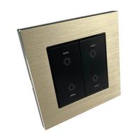 Module de commutation clé, interrupteur de réinitialisation murale, avec led brossée, pour système de commande de maison intelligente kc868, 86 pièces
