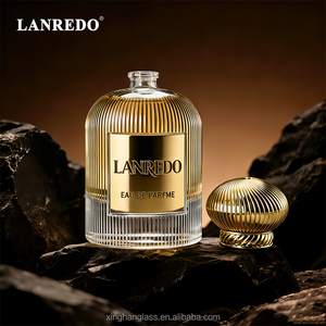 Bottiglia di Profumo in Vetro di Lusso Personalizzabile 50ml 100ml, Cilindrica Trasparente Premium con Scatola e Tappo - Product Image 4