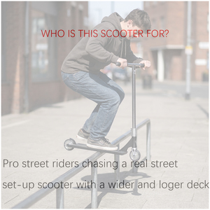 <span class=keywords><strong>Trottinette</strong></span> freestyle professionnelle Vokul Solo avec roues à noyau creux de 120 mm, plateforme large de 5,7 pouces pour les figures de rue, guidon en acier SCS - Product Image 4