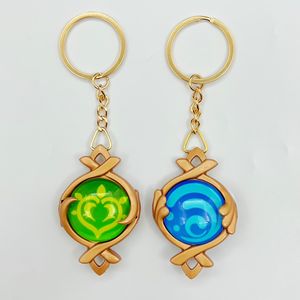 Nouvelle Version jeu Genshin Impact <span class=keywords><strong>oeil</strong></span> de dieu Fontaine porte-clés métal lumineux pendentif porte-clés - Product Image 6