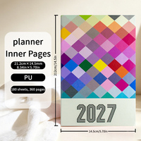 Nouveaux carnets personnalisés 2027, journal à spirales, agenda quotidien, hebdomadaire, mensuel, organiseur A5, bloc-notes, agenda, planificateur