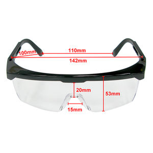 Lunettes de sécurité laser de soudage classiques réglables, protections latérales en nylon, certifiées ANSI Z87.1 CE EN166, revêtement anti-rayures/anti-buée - Product Image 4