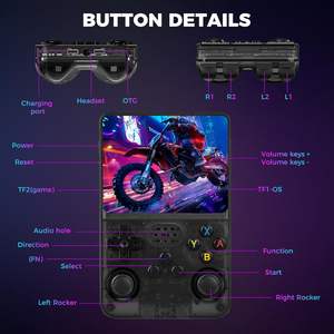 Consola de Juegos Portátil R36S, Pantalla IPS HD de 3.5 Pulgadas, Memoria de 64 GB, Batería de Ultra Larga Duración, Regalo para Adultos, Adolescentes y Niños (Negro) - Product Image 6