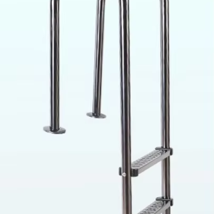 Échelle de <span class=keywords><strong>piscine</strong></span> épaissie 3 marches anti-salinité, main courante en acier inoxydable 304 anti-corrosion pour piscines côtières, extérieures et d'hébergement familial - Product Image 1